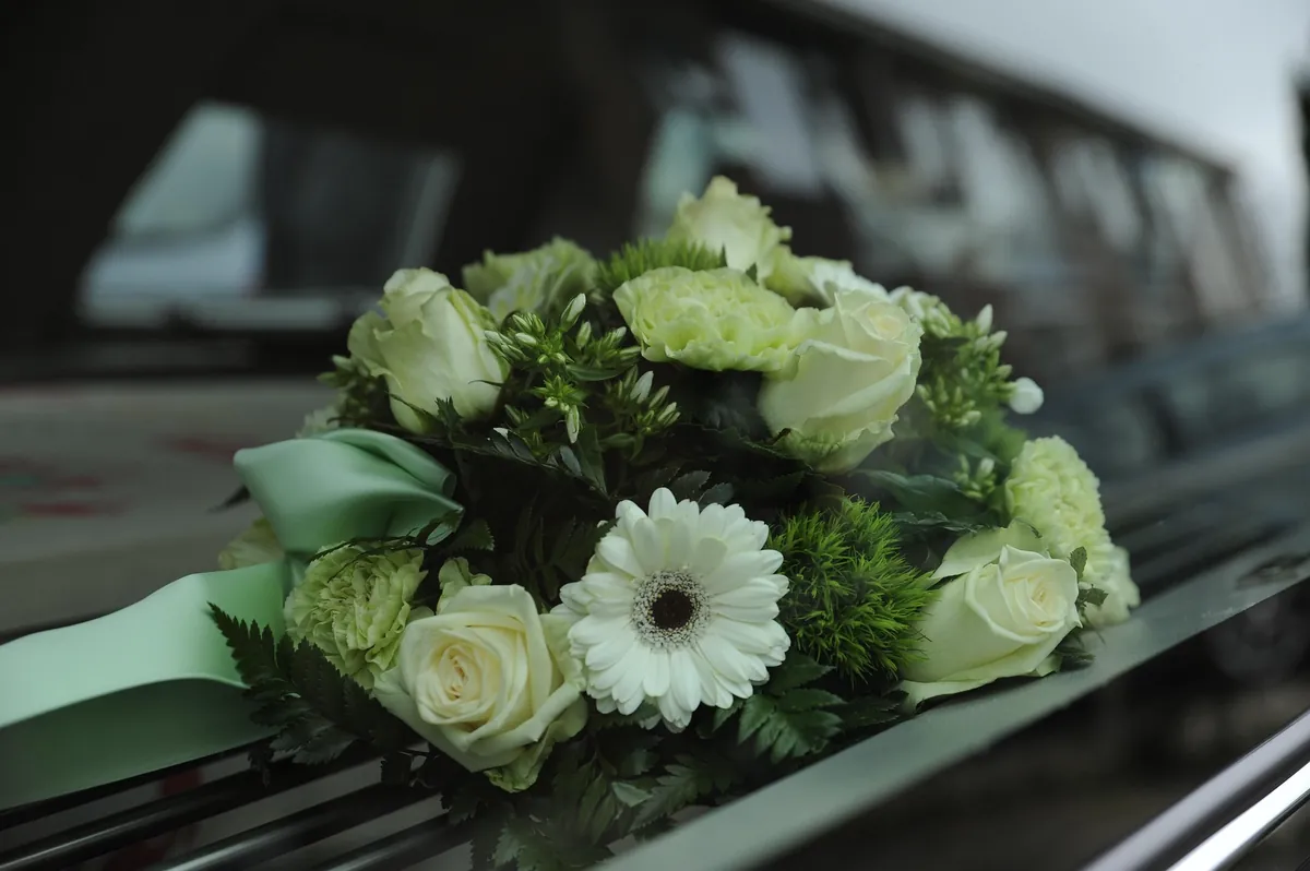 Bouquet blanc et vert pour cérémonie